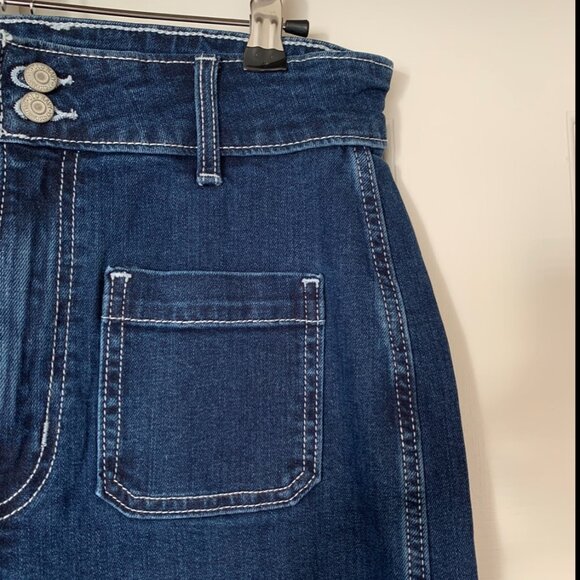 Old Navy Extra High-Waisted Sky-Hi Mariner Wide-Leg Jeans 6T NWOT - Picture 4 of 5